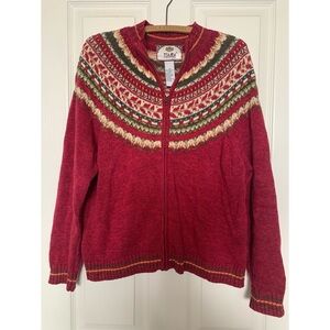 Vintage Tiara International Full Zip Sweater Women’s Size Medium
